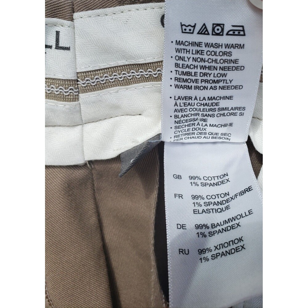 Oak Hill Premium Pants Khaki Mens Measures 52 x 25.5 Chino Flat Front Slacks - Picture 3 of 10